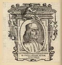 Portret van Giovanni Bellini, Italiaanse Renaissance schilder uit Venetië, circa 1430-1516