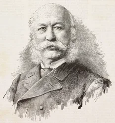 Portret van Girolamo Cantelli (1815-1884), Italiaanse patriot en politicus, gravure naar foto van Baroni en Gardelli, uit L