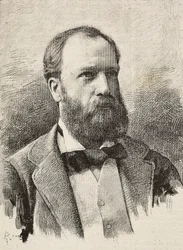 Portret van Karl Hillebrand (1829-1884), Duitse historicus