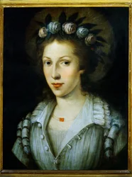 Portret van Sainte Marie Madeleine van Pazzi