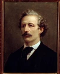 Portret van de Italiaanse componist Enrico Bossi (1861-1925)