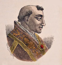 Portret van Paus Adrianus III (884-885)