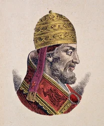 Portret van paus Adrianus V (1276)