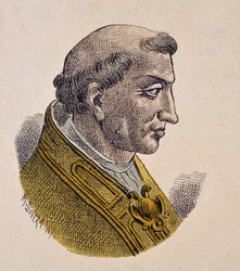 Portret van paus Benedictus III (855-858)