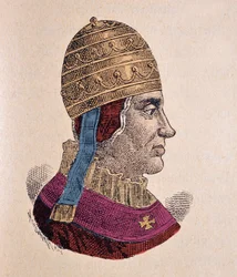 Portret van paus Bonifatius IX (1389-1404)