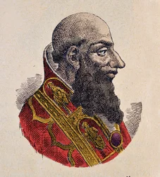 Portret van Paus Stefanus IV (885-891)