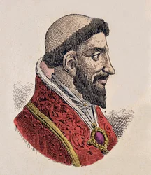 Portret van Paus Stefanus VIII (939-942)