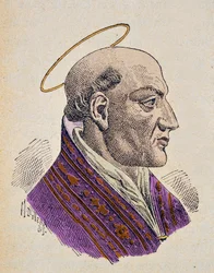 Portret van paus Johannes I (523-526)