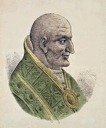 Portret van paus Johannes VII (705-707)
