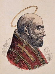 Portret van paus Julius I (337-352)