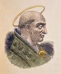 Portret van Paus Pontianus (230-235)