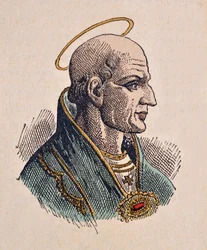 Portret van Paus Simplicius (468-483)