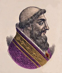 Portret van paus Victor II (1055-1057)