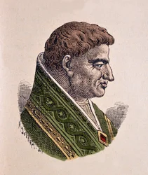 Portret van paus Victor II (1086-1087)