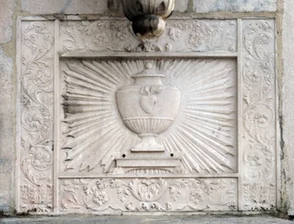 Voorstelling van de Heilige Graal in de kathedraal van Milaan (Duomo di Milano)