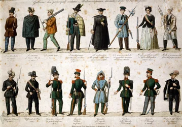 Risorgimento: De Vijf Dagen van Milaan (Cinque giornate di Milano) (18-22 maart 1848): dit is een van de eerste episodes van de Revoluties van 1848 (onderdeel van de Eerste Italiaanse Onafhankelijkheidsoorlog) die de opkomst van de opstandige Milanese bevo