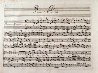 Bladmuziekpagina voor 