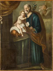 Sint Jozef, eerste helft 18e eeuw (olieverf op doek)