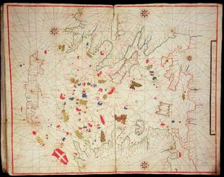 De Egeïsche Zee, uit een nautische atlas, 1646
