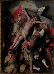 De Kruisiging (een Siciliaanse Risorgimento-schilderij)