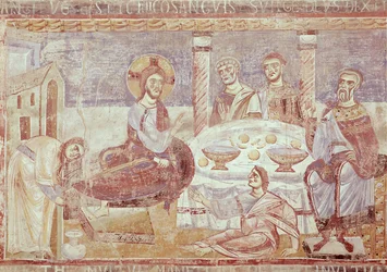 De Maaltijd in het Huis van Simon de Farizeeër, School van Monte Cassino, ca. 1087