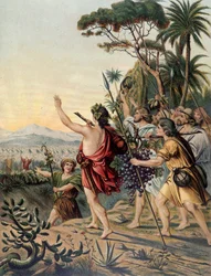 De terugkeer naar het land Kanaän - in "Aurea Bibbia classica: storia della rivelazione divina nell