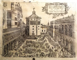 Het Taurusfeest op het Grote Plein van Cremona