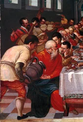 De bruiloft van Kana (detail)