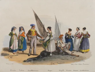 Traditionele kleding van Napels