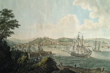 Stad Triëst en zijn vrije haven, Italië
