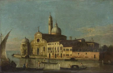 Venetië, San Michele (olieverf op doek)