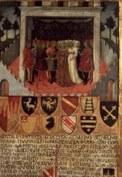 Bruiloftsfeest, Sienese, ca. 1400
