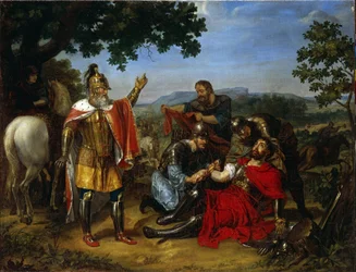 Grootvorst Dmitry Donskoy op het Kulikovo veld