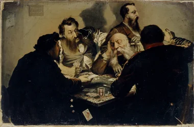 De Kaartspelers, 1870s