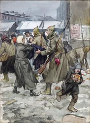 Vrije handel in Petrograd door Vladimirov, Ivan Alexeyevich