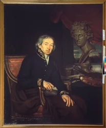 Portret van de kunstenaar Dmitri Levitski
