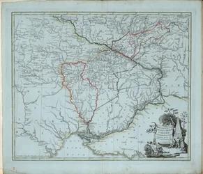Algemene kaart van het gouvernement Novorossiysk, 1779