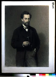 Portret van de kunstenaar Mikhail Konstantinovich Klodt baron von Jurgensburg