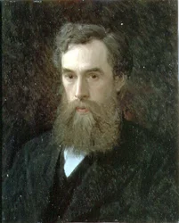 Portret van Pavel Mikhailovich Tretyakov (1832-98)