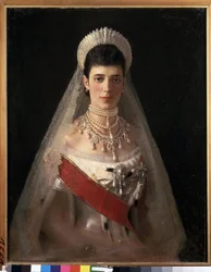 Portret van keizerin Maria Feodorovna, prinses Dagmar van Denemarken