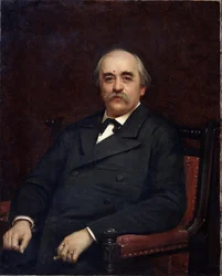 Portret van de schrijver Grigori Danilevski (1829-1890).