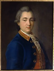 Portret van Boris Vladimirovich Sheremetev in uniform van het cavaleriegarderegiment