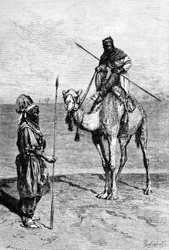 Toearegs op reis, Noord-Afrika, 1895