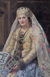 Portret van de vrouw van de kunstenaar