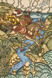 Illustratie voor het Sprookje Marya Morevna, 1913-1915