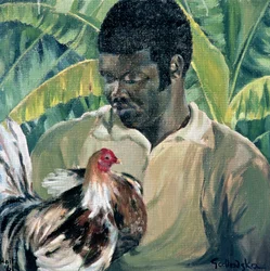 Abel met vechthaan, 1961
