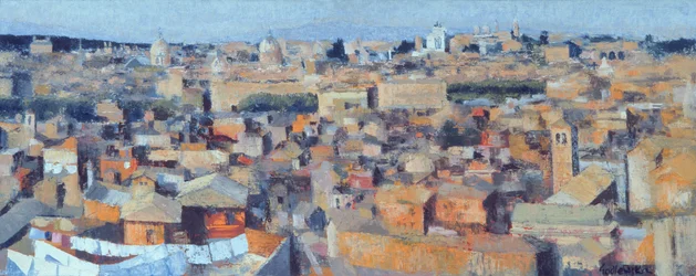Rome, Uitzicht vanaf de Spaanse Academie op de Gianicolo, 1968