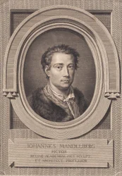 Portret van de schilder Johan Mandelberg