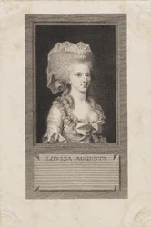 Portret van prinses Louisa Agusta