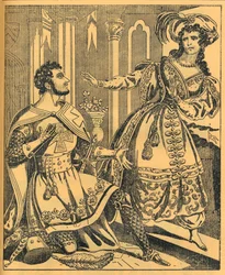 Ivanhoe: Sir Brian de Bois Guilbert & Rebecca, 19e eeuw